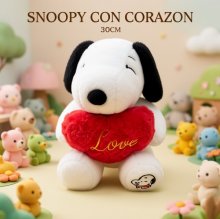 SNOOPY CON CORAZON 30CM
