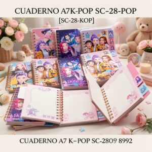 CUADERNO A7 K-POP SC-28-POP 8992 [SC-28-KOP]