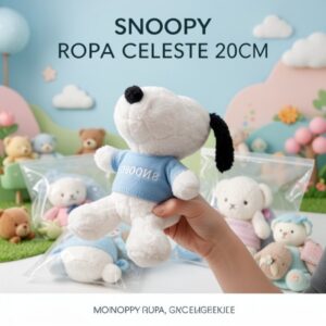 SNOOPY ROPA CELESTE 20CM