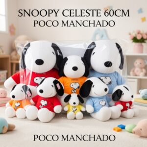 SNOOPY CELESTE 60CM POCO MANCHADO