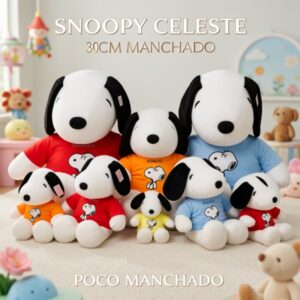SNOOPY CELESTE 30CM POCO MANCHADO