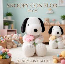 SNOOPY CON FLOR 40CM