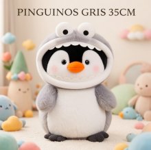PINGUINOS GRIS 35CM
