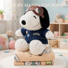 SNOOPY MANTA CON ROPA 42CM