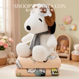 SNOOPY MANTA CON BUFANDA 42CM