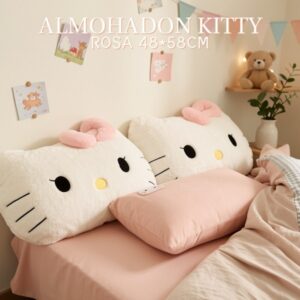 ALMOHADON KITTY ROSA 48*58CM
