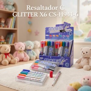 Resaltador C GLITTER X6 CS-H941-6