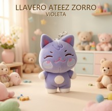 LLAVERO ATEEZ ZORRO VIOLETA