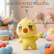 LLAVERO ATEEZ POLLITO AMARILLO