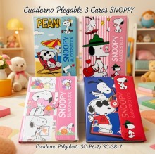Cuaderno Plegable 3 Caras SNOOPY SC-P6-2/ SC-38-7