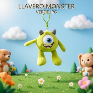 LLAVERO MONSTER VERDE.JPG