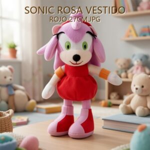 SONIC ROSA VESTIDO ROJO 27CM.JPG