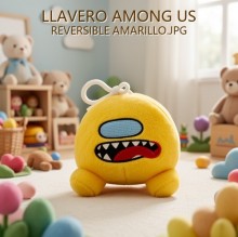 LLAVERO AMONG US REVERSIBLE AMARILLO.JPG