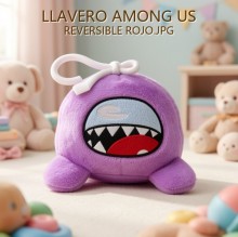 LLAVERO AMONG US REVERSIBLE ROJO.JPG