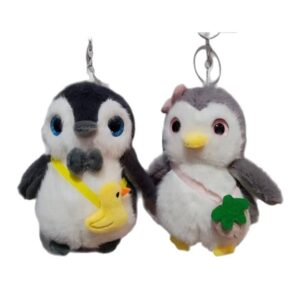 Llavero peluche pingüinos