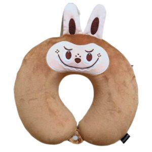 Almohada viaje labubu marron