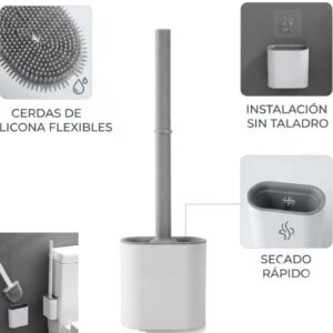 CEPILLO DE SILICONA PARA INODORO