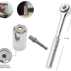 LLAVE DE TUBO UNIVERSAL CON ADAPTADOR