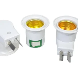 ADAPTADOR CON TECLA PARA FOCO E27 220V