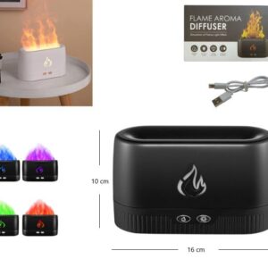 HUMIDIFICADOR / DIFUSOR FUEGO RGB USB