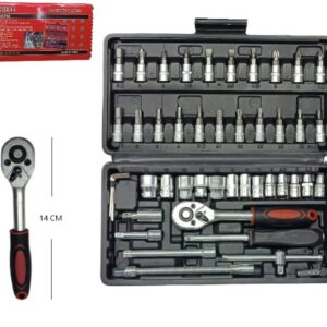 SET DE LLAVE TUBO 46PCS