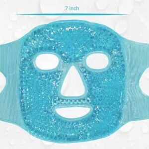 Mascara facial de gel frio y calor