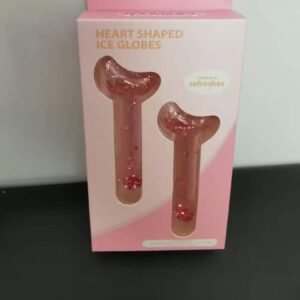 Rodillos de hielo faciales corazon