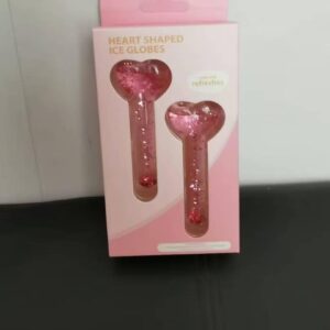 Rodillos de hielo faciales corazon