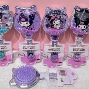 Cepillo para el cabello con glitter líquido