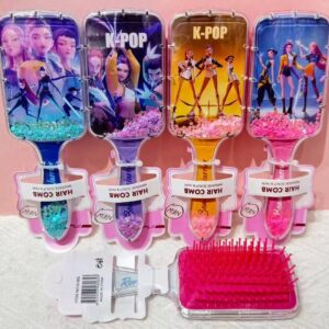 Cepillo para el cabello con glitter líquido