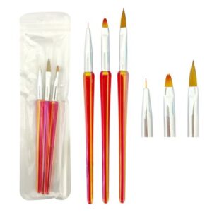 PINCEL P/UÑAS 3PCS COD.25175-B