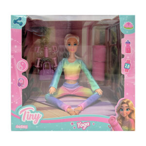 MUÑECA TINY PROFESORA DE YOGA 20 X 14 X 18 CM