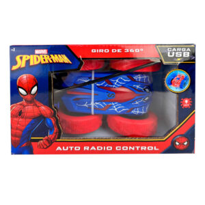 Stunt Car Spiderman Carga USB 22x15x10 Cm