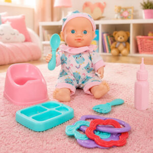 BEBOTE TINY HORA DE COMER NENA 22 CM (CUERPO DURO) 25 X 24 X 8 CM
