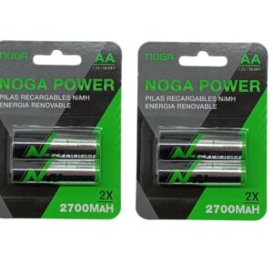PILAS AA BLISTER RECARGABLE NOGA 2700MAH