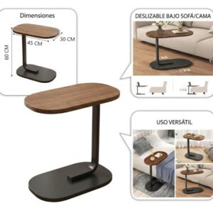 MESA AUXILIAR MINIMALISTA 60CM ALTO X 45CM LARGO X 30CM ANCHO