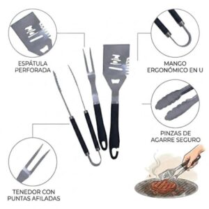 KIT ASADOR ACERO