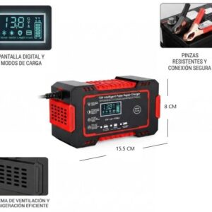 CARGADOR DE BATERIA AUTO/MOTO 12V