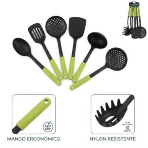 SET DE UTENSILIOS 6 PCS TEFLON