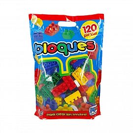 BLOQUES DE ENCASTRE X 120 PIEZAS EN BOLSA