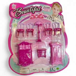MUEBLES PARA CASITAS DE MUÑECAS E/BLISTER