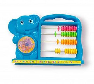 ABACO CONTADOR DIDACTICO CON FORMA DE  ELEFANTE 26CM