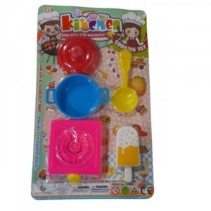 SET DE COCINA CON ACCESORIOS EN BLISTER