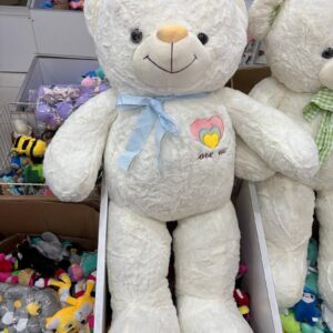 Oso con corazon con mono 110cm