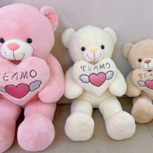Oso con corazon 110cm rosa