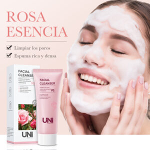 LIMPIADOR FACIAL HIDRATANTE DE ROSA CON ACIDO HIALURONICO 100G