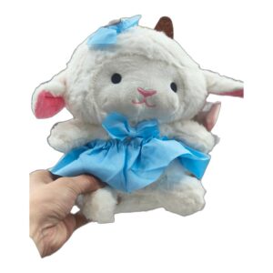 Cabra con vestido 20cm celeste