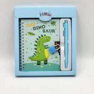 DIARIO INTIMO C/CANDADO DINOS 20X18CM