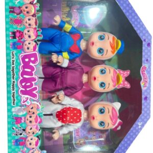 MUNECA GOMA CRY BABY X3 23X20CM