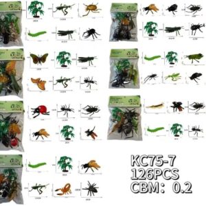 ANIMALES INSECTOS GOMA X5
